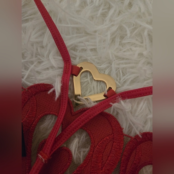 Honey Birdette Red Heart Set 38D - Picture 11 of 11